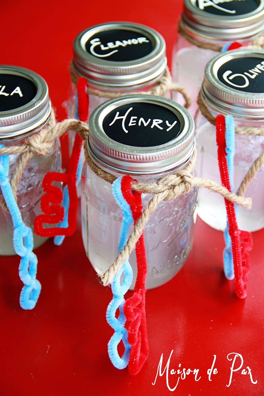 Party Favors Homemade Bubbles And Mason Jars Maison De Pax