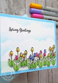Sunny Studio Stamps: Spring Greetings Easter Wishes Spring Themed Card by Vanessa Menhorn