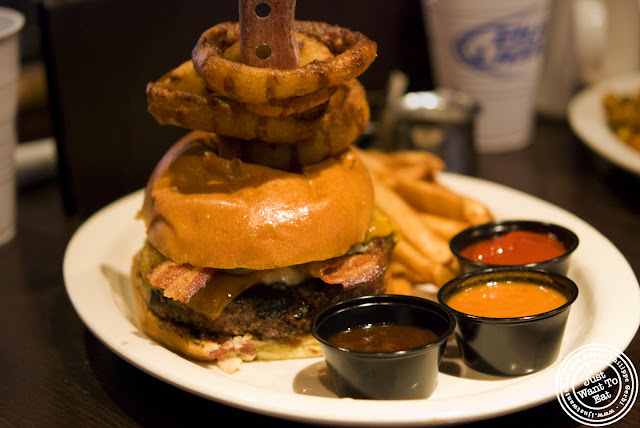 Image of One pound angus burger at Hoboken Bar and Grill in Hoboken, NJ