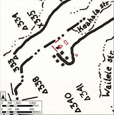 Map of archaelogical sites near the project site