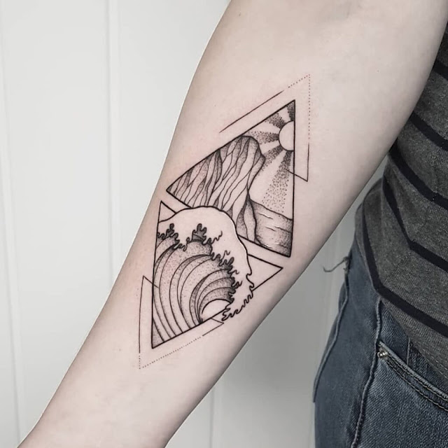 Tatuagens inspiradas no Oceano - 30 ideias femininas