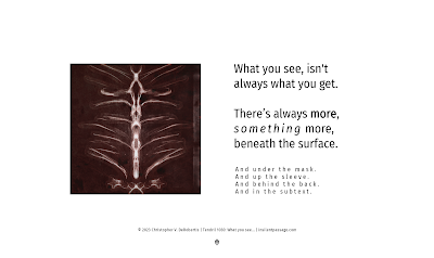 Tendril 1030: What you see... - Copyright: (c) 2023 Christopher V. DeRobertis. All rights reserved. insilentpassage.com