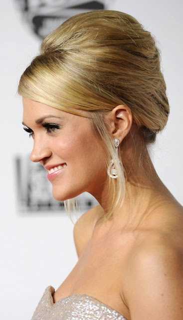 carrie underwood classic updo hairstyles