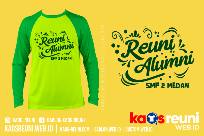 Desain Sablon Kaos Reuni Alumni SD SMP SMA Medan - Kaos Reuni Online