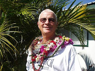 Keoki with Hawaiian leis