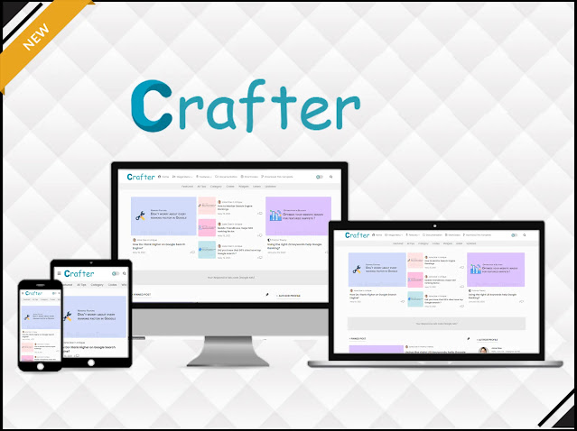 Crafter - Modelo de Blogger de Revista Clean & UI