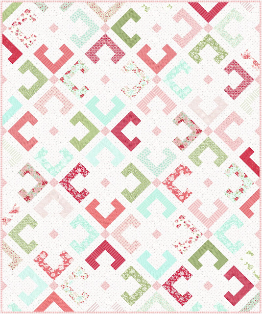 Ophelia quilt in Lighthearted fabric by Camille Roskelley for Moda Fabrics