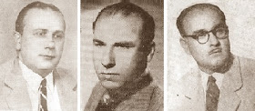 Vicente Almirall, Ramón Fabregat y Ricardo A. Oller