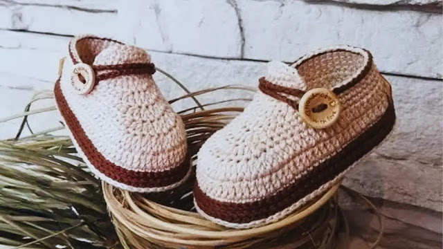 Tejidos para los más pequeños: Hermosos mocasines de bebé a crochet
