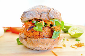 Moroccan Vegetable & Chickpea Burger