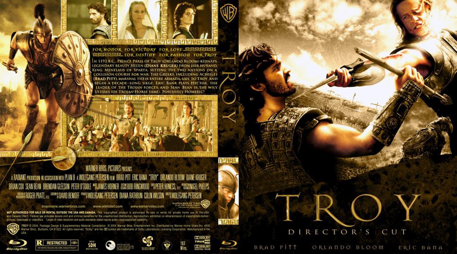 Troy Director's Cut Dvd Cover
