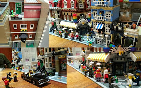 Market Street 10190 Giant LEGO build street diorama build
