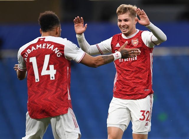 Arsneal duo Aubameyang and Emile smith rowe