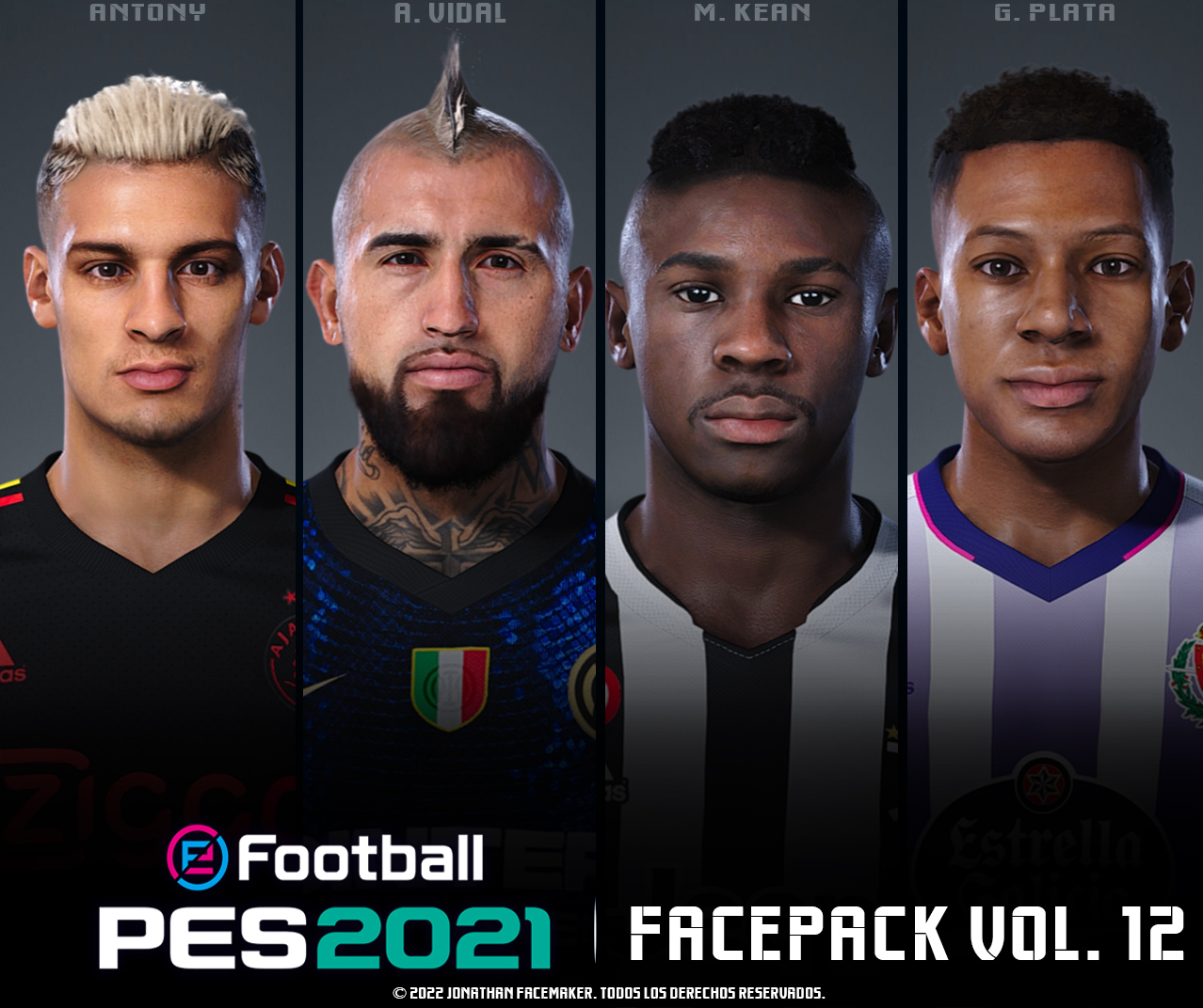 PES 2021 | New Facepack Vol. 12 Season 2022