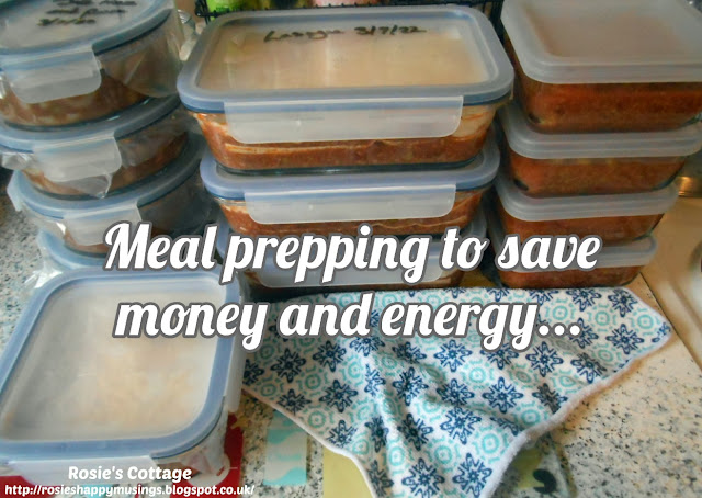 Meal prepping and batch cooking to save time, energy and money.