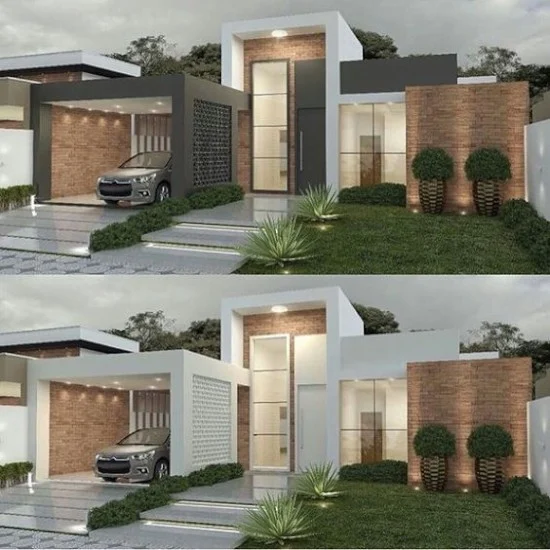 Desain inspiratif rumah minimalis atap datar 1 lantai