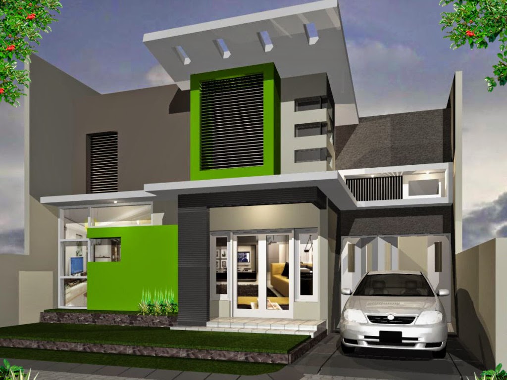 Kumpulan 100 Desain Rumah Modern 2 Lantai Dan Biaya Terlengkap