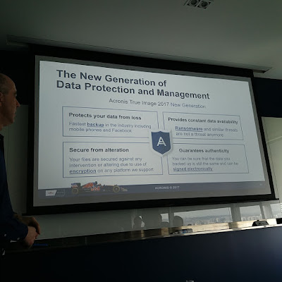 The four key differences that Acronis True Image 2017 Next Generation offers: comprehensive backup, Blockchain baased authentication of integrity, protection from ransomware and secure e-signatures.