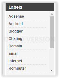 Cara Membuat Scroll bar pada Label Blogger