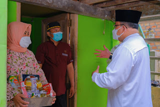 Masa Pandemi di Muba, Kaum Dhuafa dan Pasien Dikunjungi Langsung Bupati