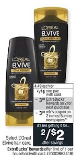 FREE L'Oreal Elvive Total Repair CVS Deal 9/12-9/18