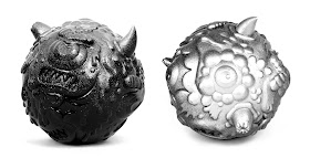 Devil Ball Silver & Black Resin Figure by Buff Monster