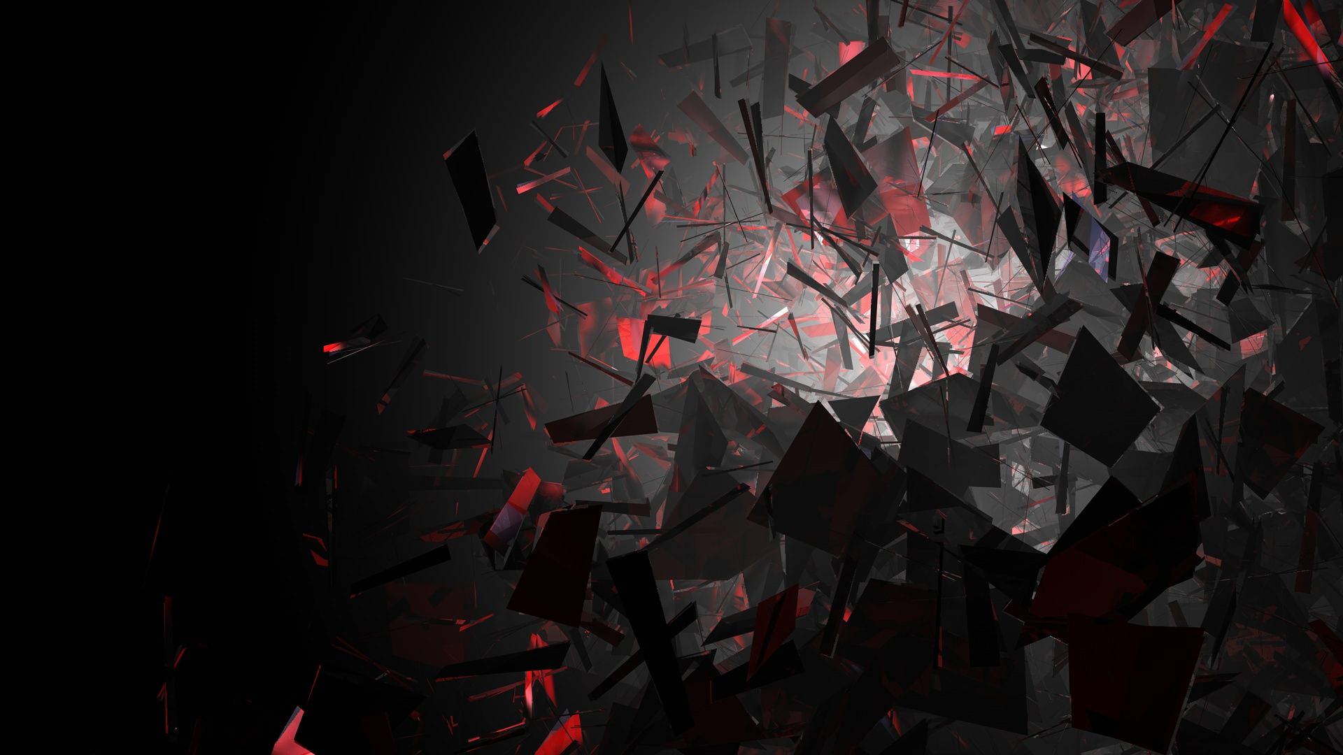 Dark Abstract Triangle 4K