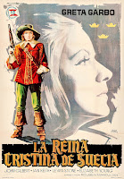 LA REINA CRISTINA DE SUECIA. España. Cartel reposición 1964: 70 x 100 cms. Arte: Francisco Fernández-Zarza "Jano". Imprenta: Edicolor, Madrid. LA REINA CRISTINA DE SUECIA. Queen Christina. 1933. Estados Unidos. Dirección: Rouben Mamoulian. Reparto: Greta Garbo, John Gilbert, Ian Keith, Lewis Stone, Elizabeth Young, C. Aubrey Smith, Reginald Owen, Georges Renavent, David Torrence, Gustav von Seyffertitz, Ferdinand Munier, Akim Tamiroff.