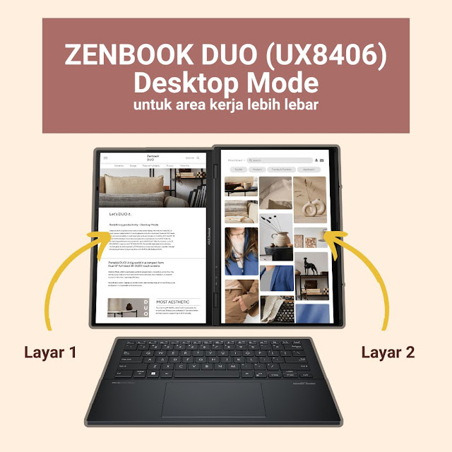 Zenbook Duo Desktop Mode