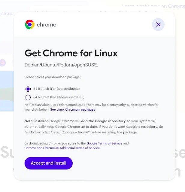Download Google Chrome in kali linux