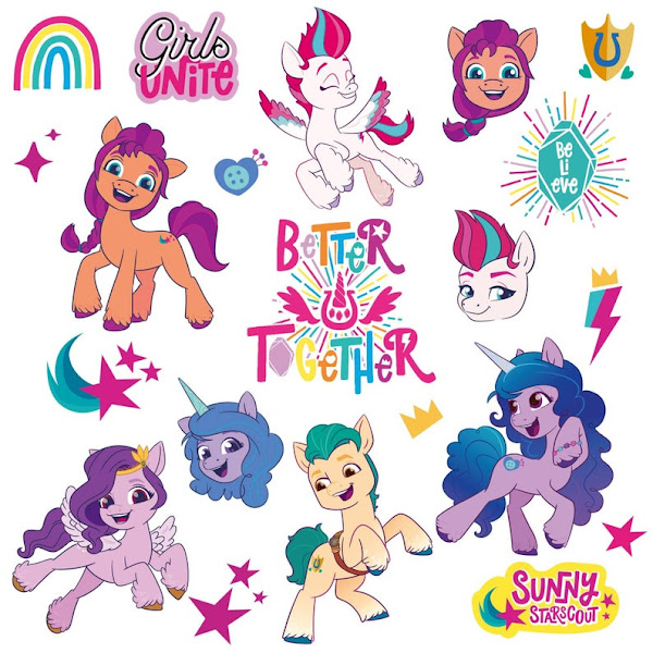 Generation 5 My Little Pony Sticker Sheet 2D Vectors