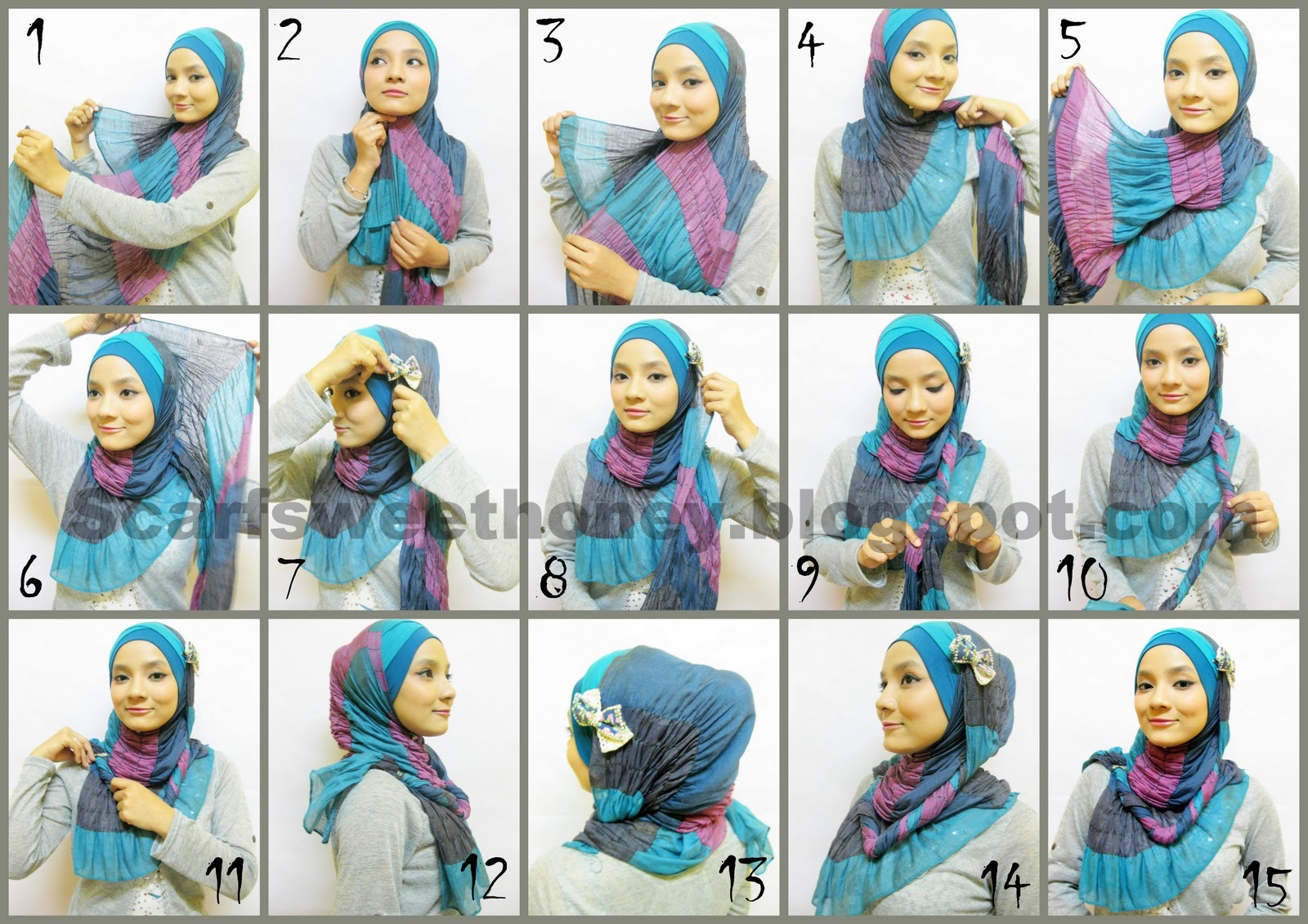 Hijabista : Hijab Tutorial Style Pashmina