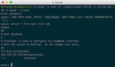 Mysql load infile example