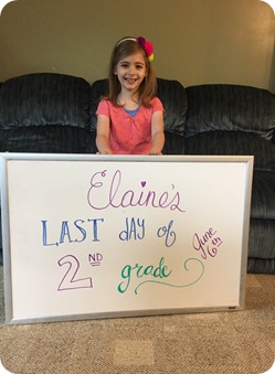 Elaine's Last Day of 2nd Grade