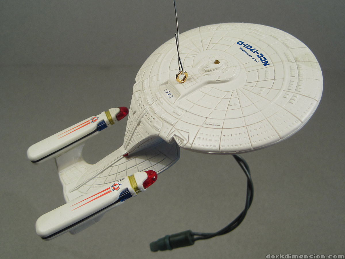 Toy Pix: Hallmark Enterprise D Ornament, Then and Now