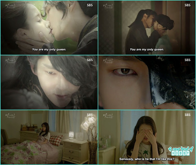  wang So kissing Hae Soo and in real world she wake up from her dream she was crying - Moon Lovers Scarlet Heart Ryeo - Episode 20 Finale (Eng Sub)