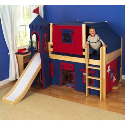 Fantastic Full Low Loft Castle Bed, Image