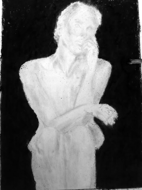 Charcoal art sharon stone Hollywood Actress Rakesh