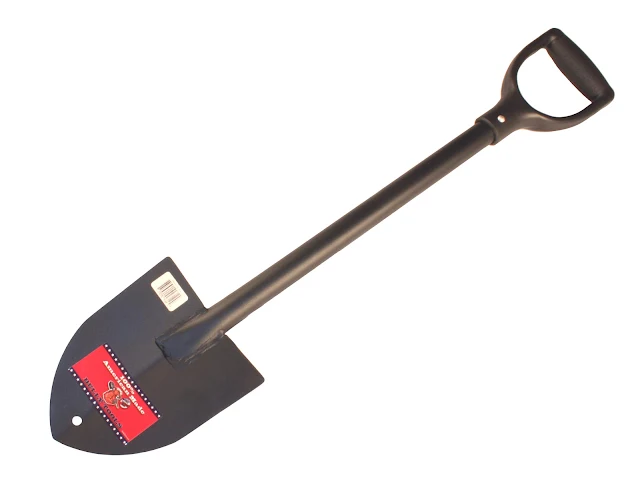 Bully Tools 92712 14-Gauge Round Point Trunk Shovel with Poly