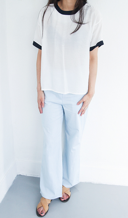 Flared Cotton Pants