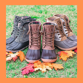 fall, monogram, duck boots, quilted, heathered