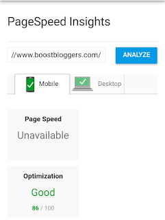 Pagespeed insights : Boost Bloggers with SSL