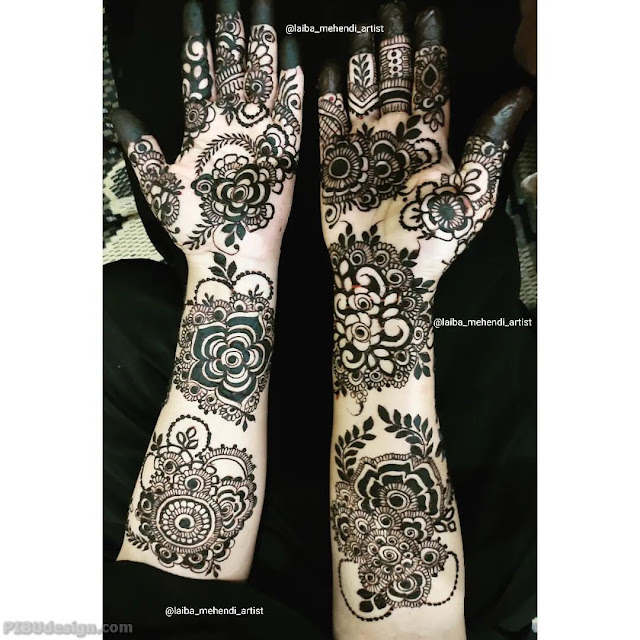 khafif mehndi design half hand