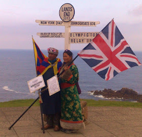 Lands End Olympic torch relay 2012