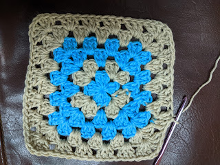 One granny square for the Oasis Top