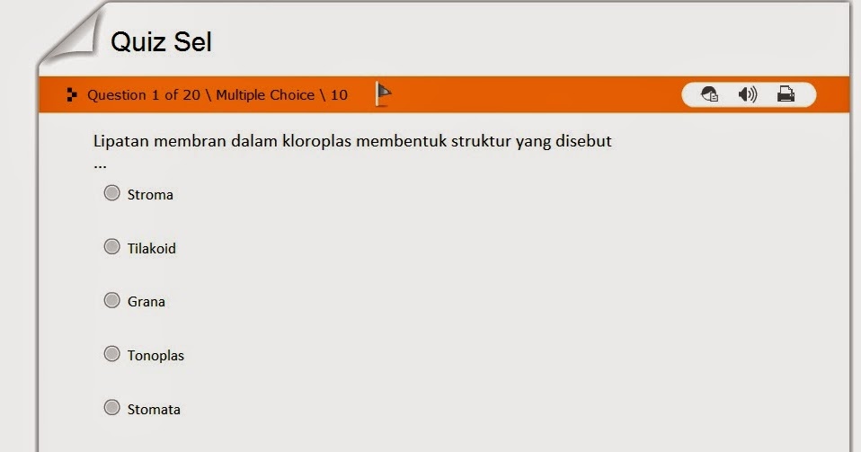 Latihan soal-soal Biologi SMA versi kuis