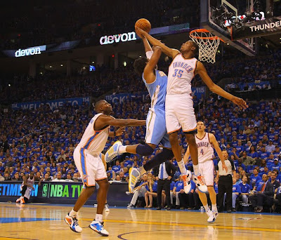 kevin durant dunking on lebron. Nene was dunking on everybody