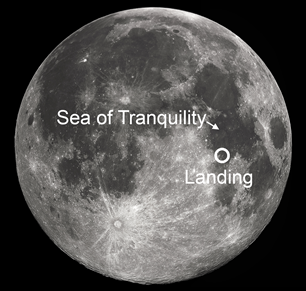 SEA OF TRANQUILITY MOON