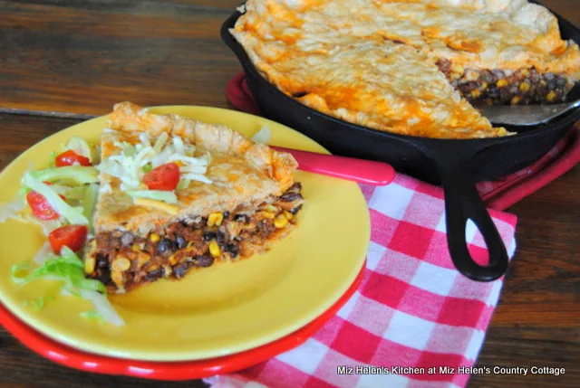 Mexican Skillet Pie at Miz Helen's Country Cottage