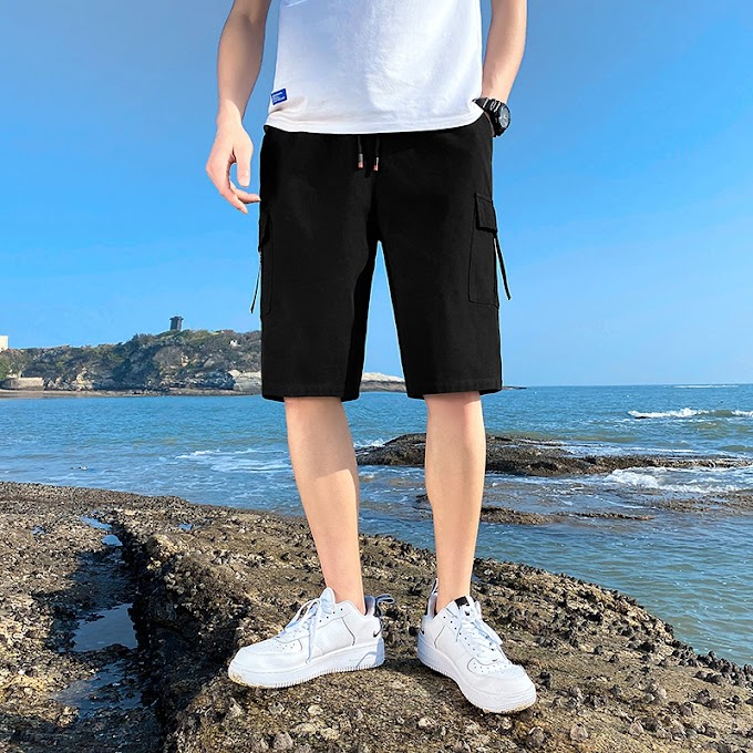 [ bevemon ] กางเกงขาสั้นผ้าฝ้ายผู้ชาย แฟชั่นสบาย ๆ หลวมและนุ่ม กีฬาน้ำหนักเบา ฤดูร้อน